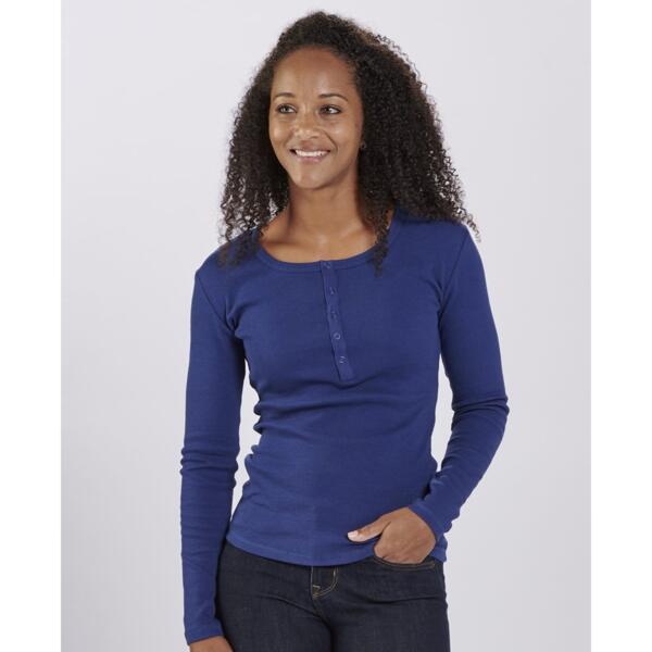 Women's Harper Long Sleeve Henley Thumbnail