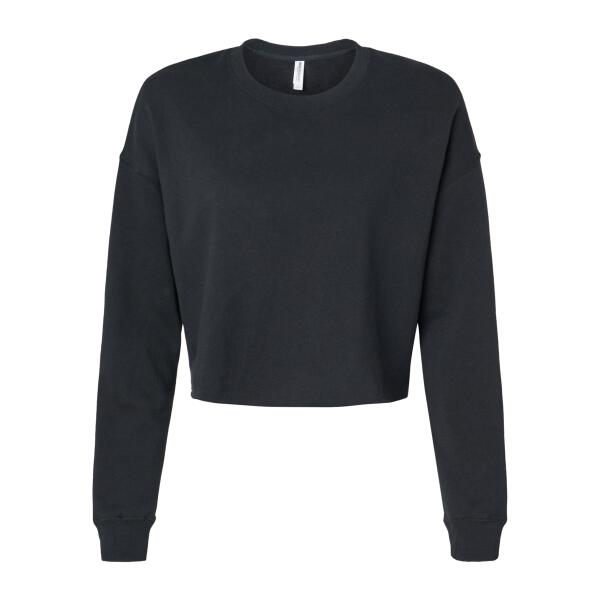 Women's Lightweight Crop Crewneck Sweatshirt Thumbnail