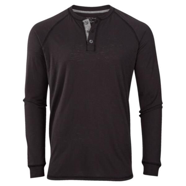 Unisex Henley Long Sleeve T-Shirt Thumbnail
