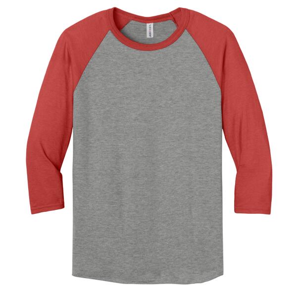 Unisex Premium Blend Combed Ring Spun 3/4 Sleeve Raglan Thumbnail