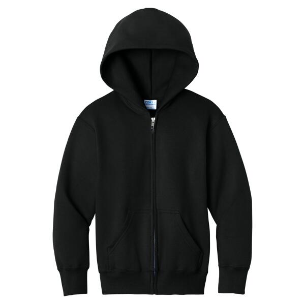 Youth Core Fleece Full Zip Hooded Sweatshirt Thumbnail
