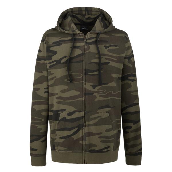 Men's Camo Full-Zip Hooded Sweatshirt Thumbnail