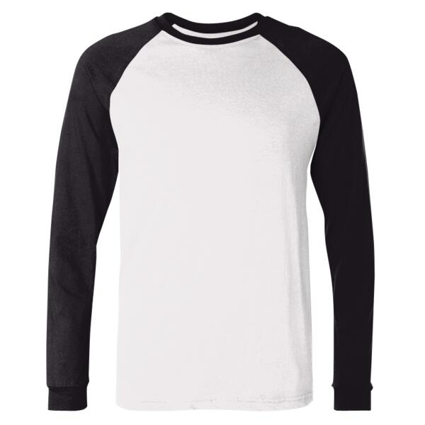 Men's Long Sleeve Jersey Baseball Tee Thumbnail