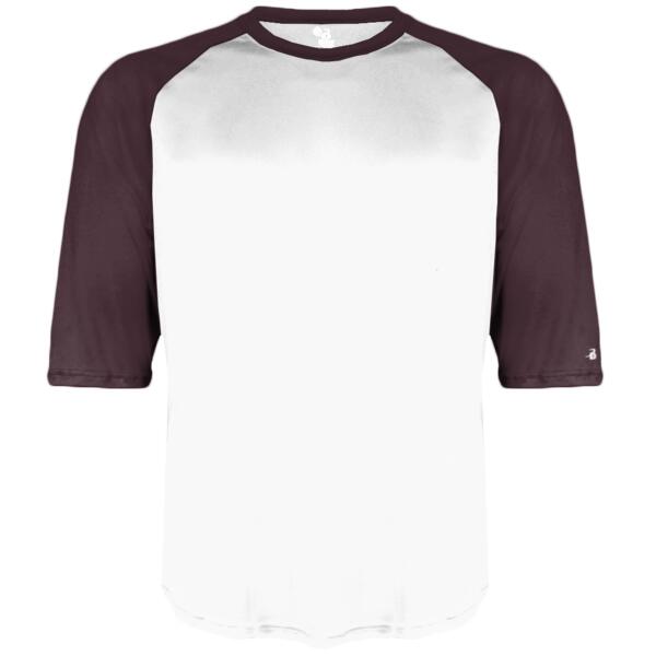 Men's B-Core Three-Quarter Sleeve Baseball T-Shirt Thumbnail