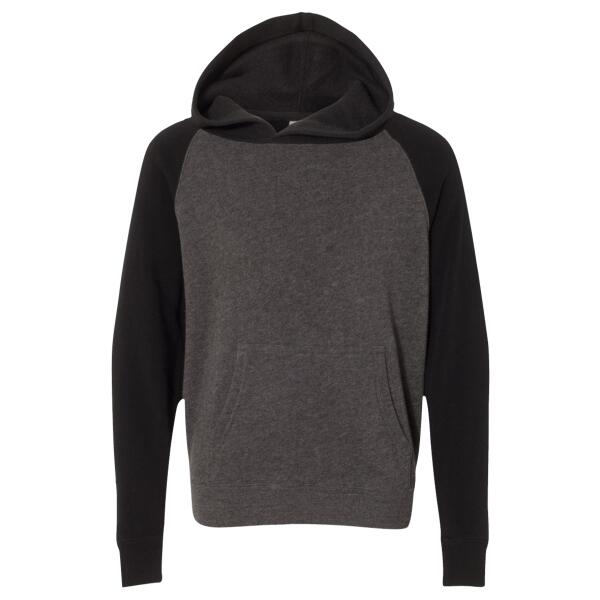 Youth Lightweight Special Blend Raglan Hooded Sweatshirt Thumbnail